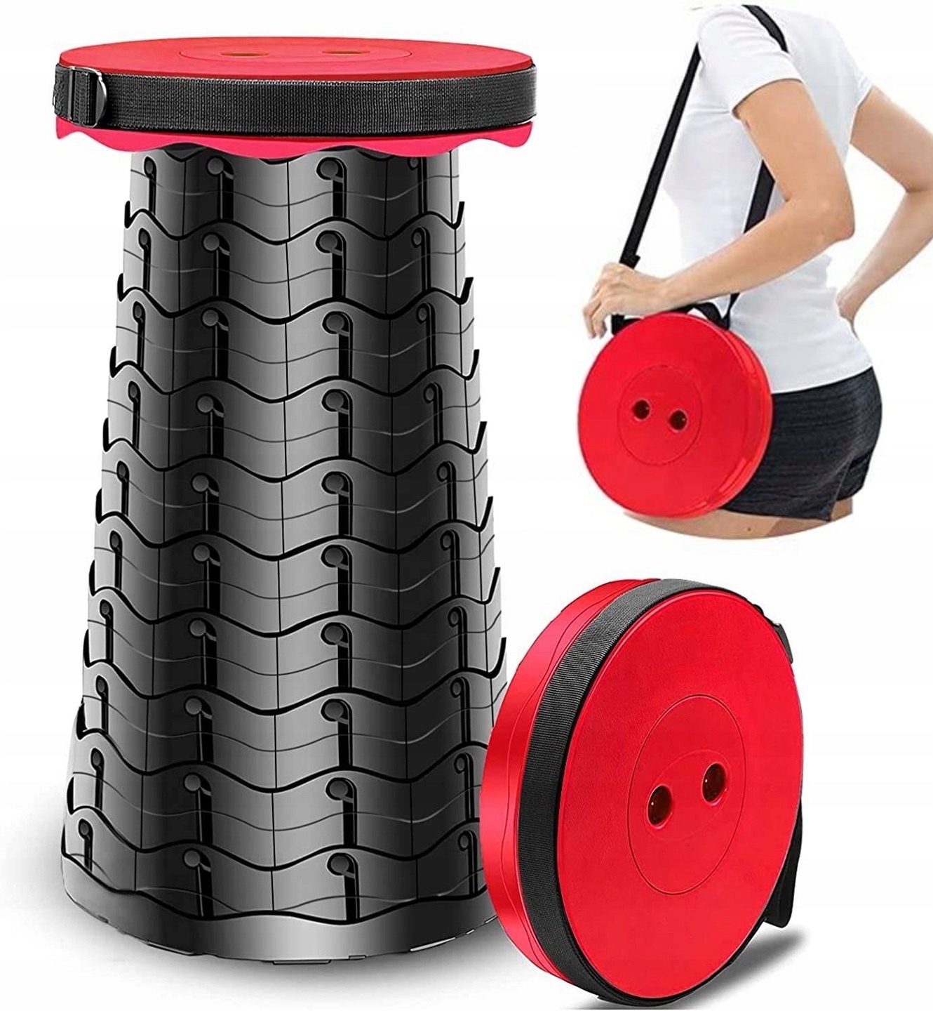 

Składany stołek taboret krzesło wędkarskie 100 kg
