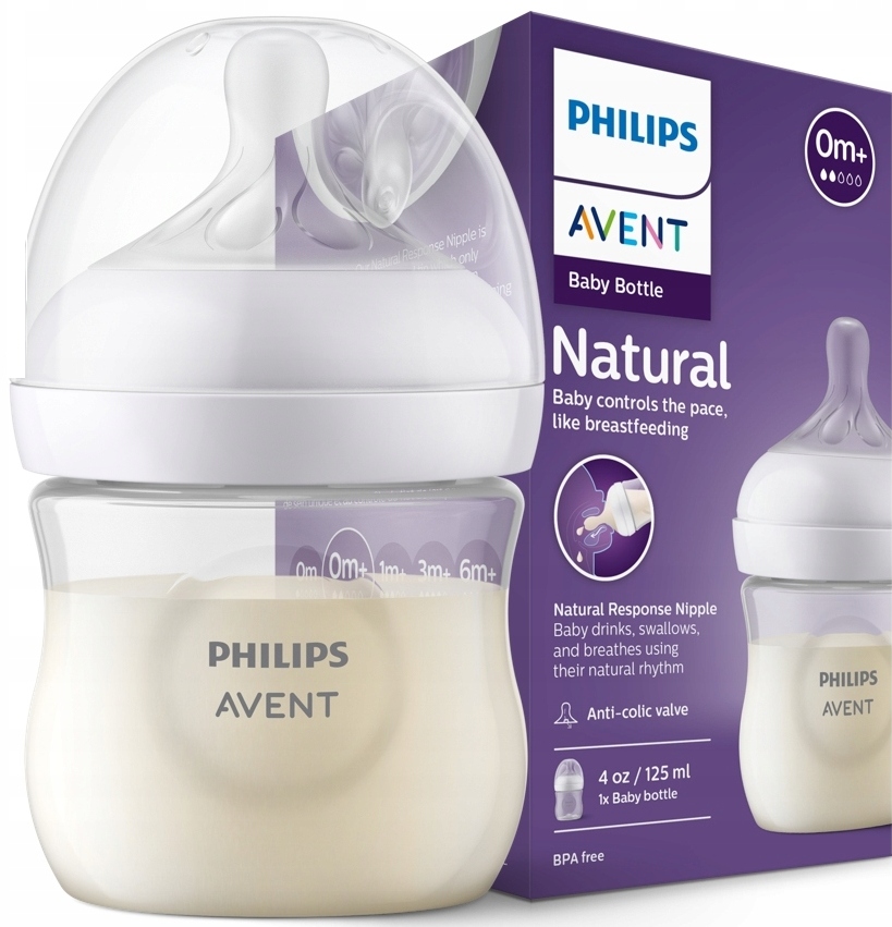 AVENT BUTELKA NATURAL 3 RESPONSE 125ml 0m+ 900/01