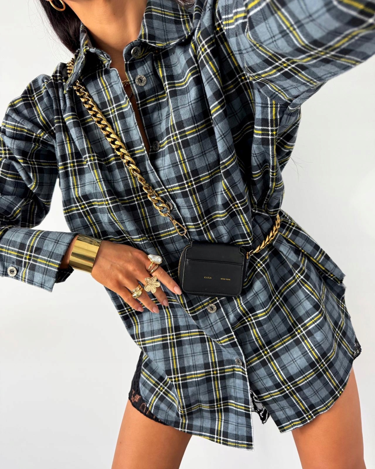 Flanelová grafitová košile La Milla vel univerzální