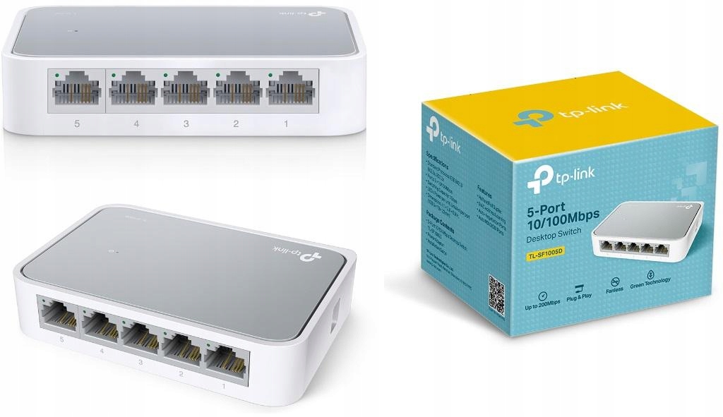 

Switch Tp-link TL-SF1005D 5 portowy 10/100Mbps