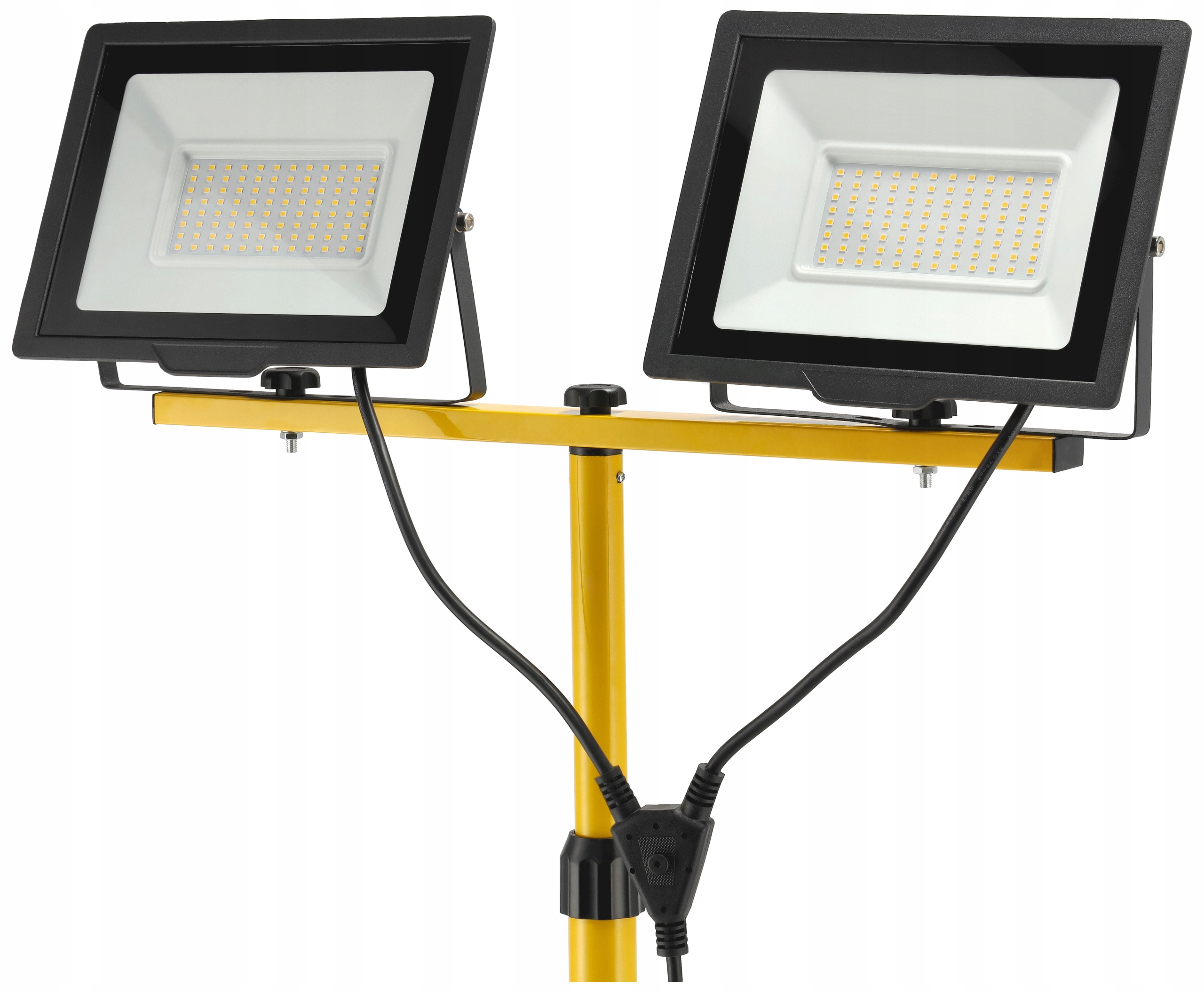 Halogenový reflektor na stativu Led 2x100W 200W stavební sada Silný