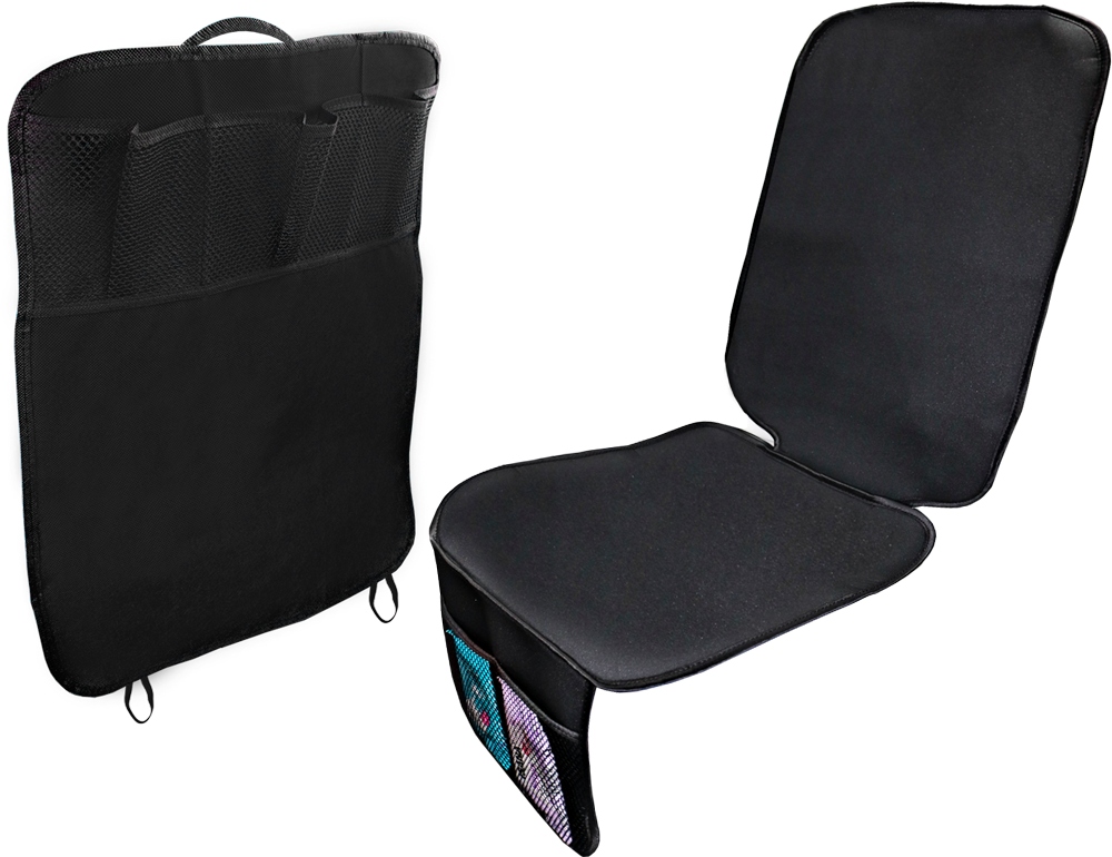 WODOODPORNA MATA OCHRONNA POD FOTELIK SAMOCHODOWY + ORGANIZER NA TYŁ FOTELA