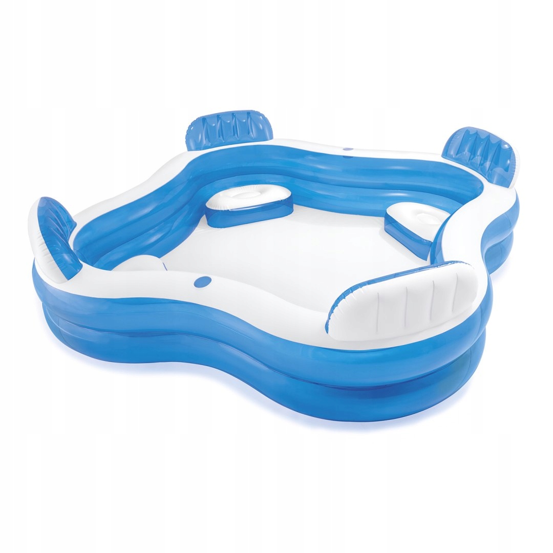 Basen dmuchany z siedzeniami 229 x 229 x 66 cm Intex 56475