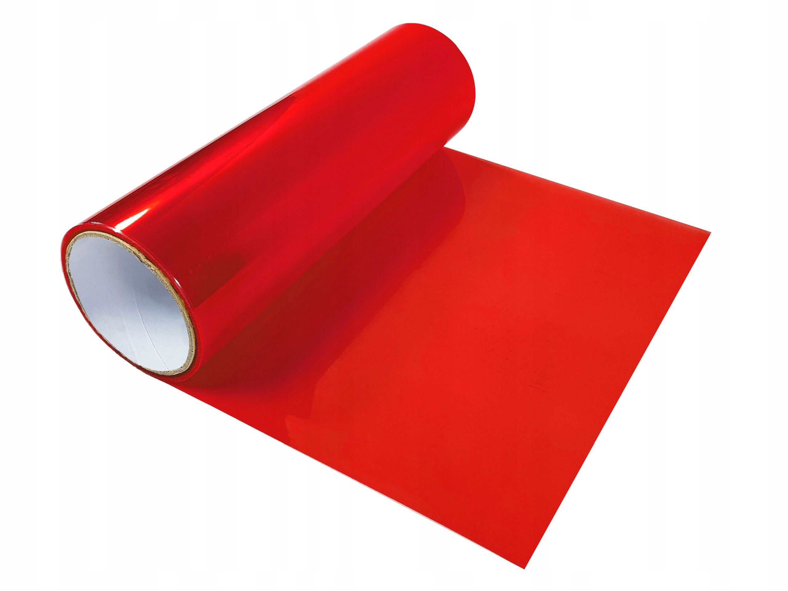 Naklejka Czerwona Folia Tuning Lampy Wymiar 30x100