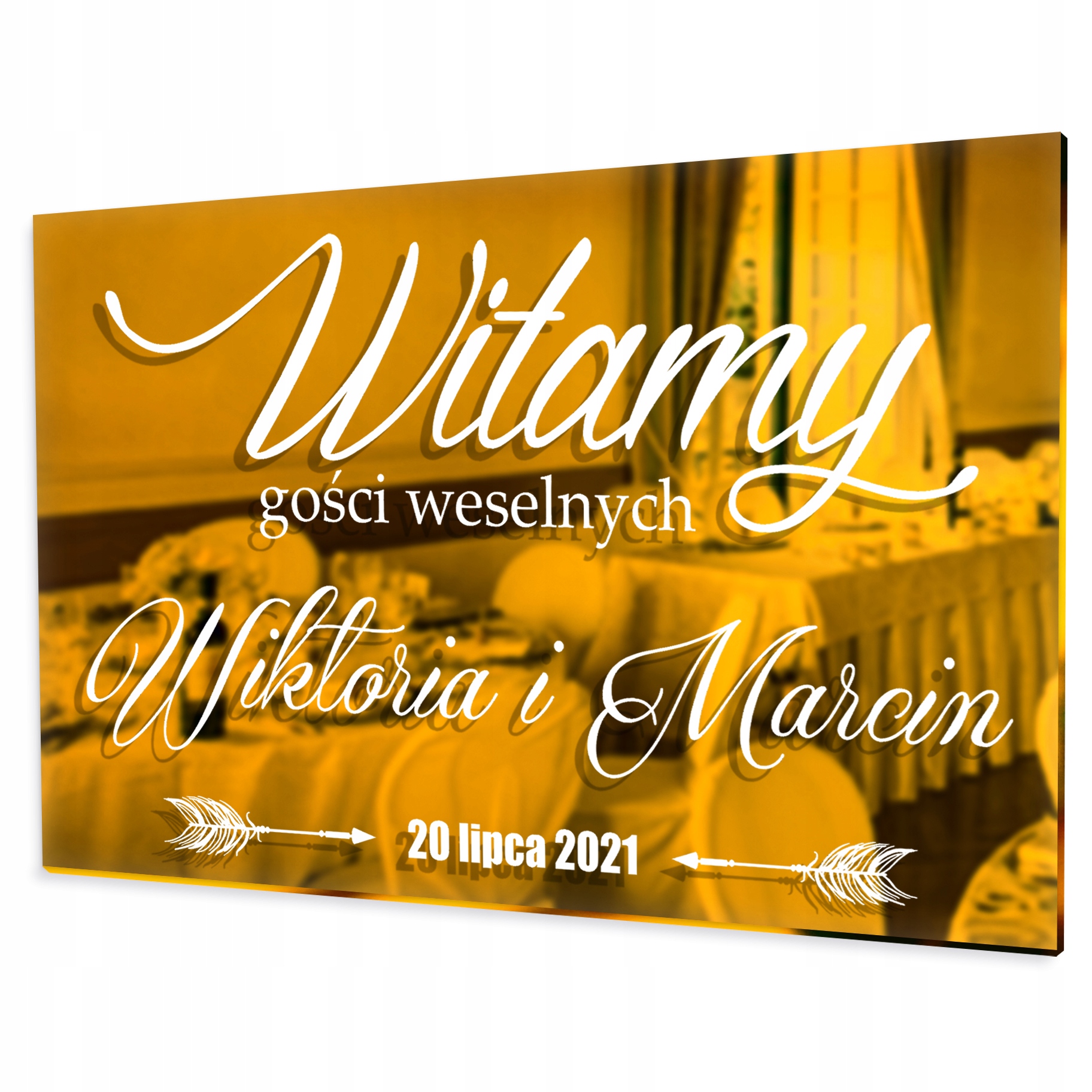 

Tablica Witamy Gości Weselnych Napis Lustrzana
