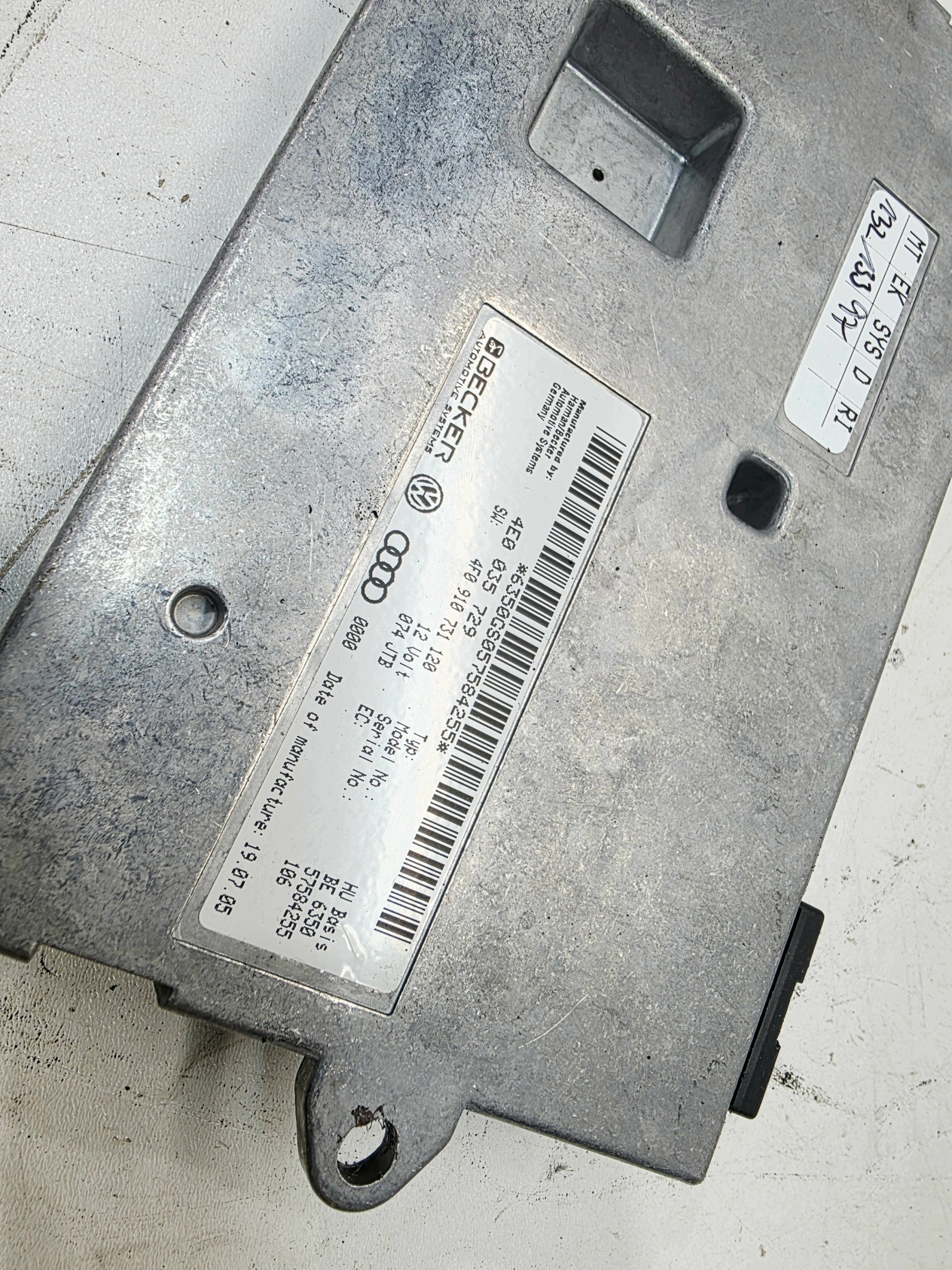 control unit module MMI WYSWIETLACZA A6 C6 Q7 4L A8 D3 4E0035729 4F0910731