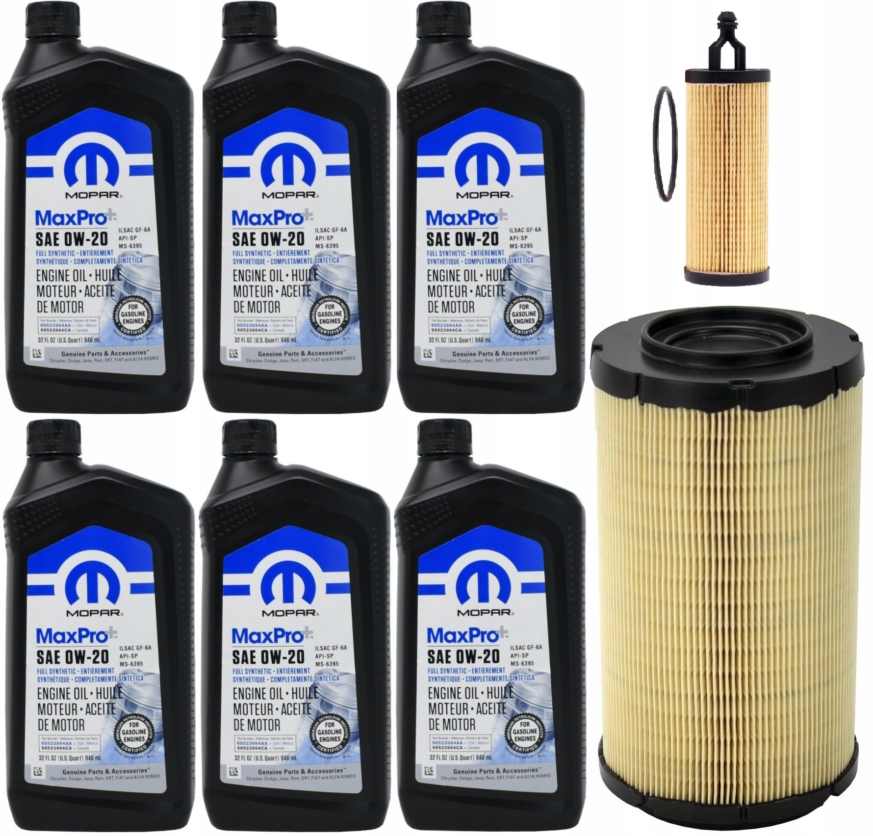 MOPAR 0W20 6L + FILTRY RAM PROMASTER 3500 3,6 2022