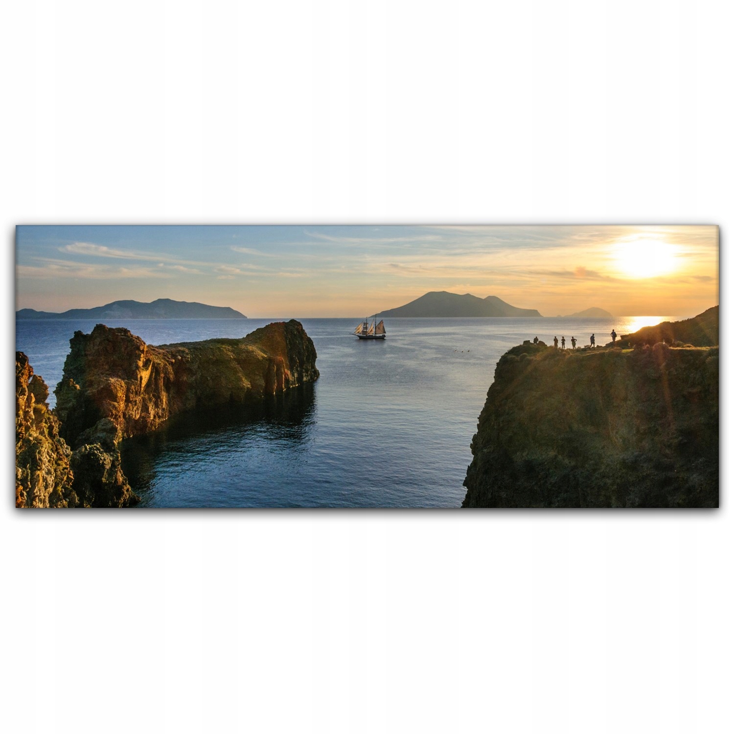 

Obraz płótno canvas 125x50 Tropiki Zachód Słońca