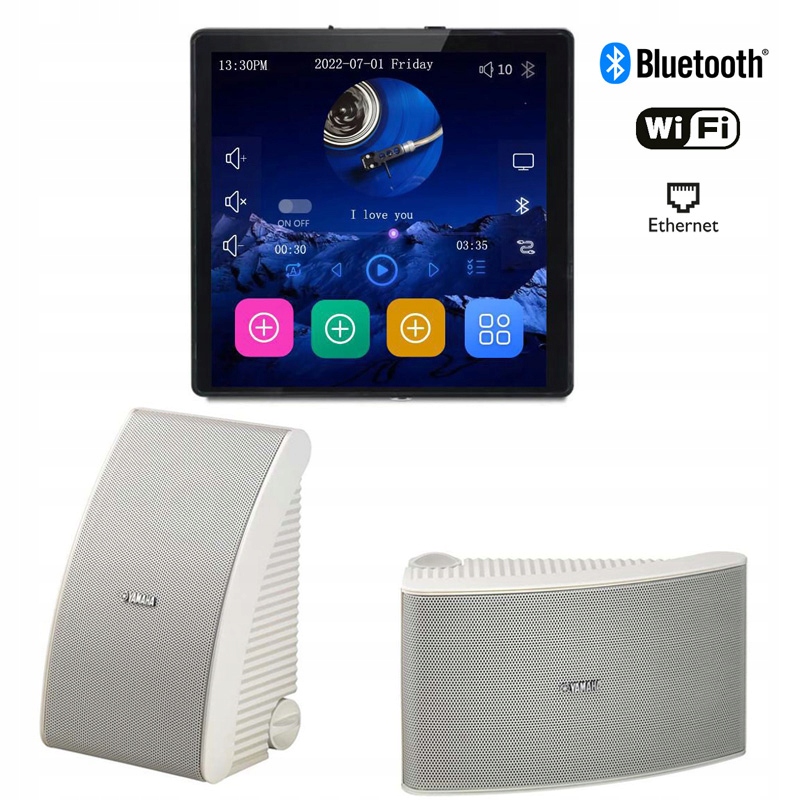 Hifi Music Internetové Podomietkové Rádio Wifi Bt 2 Reproduktory Yamaha 40W