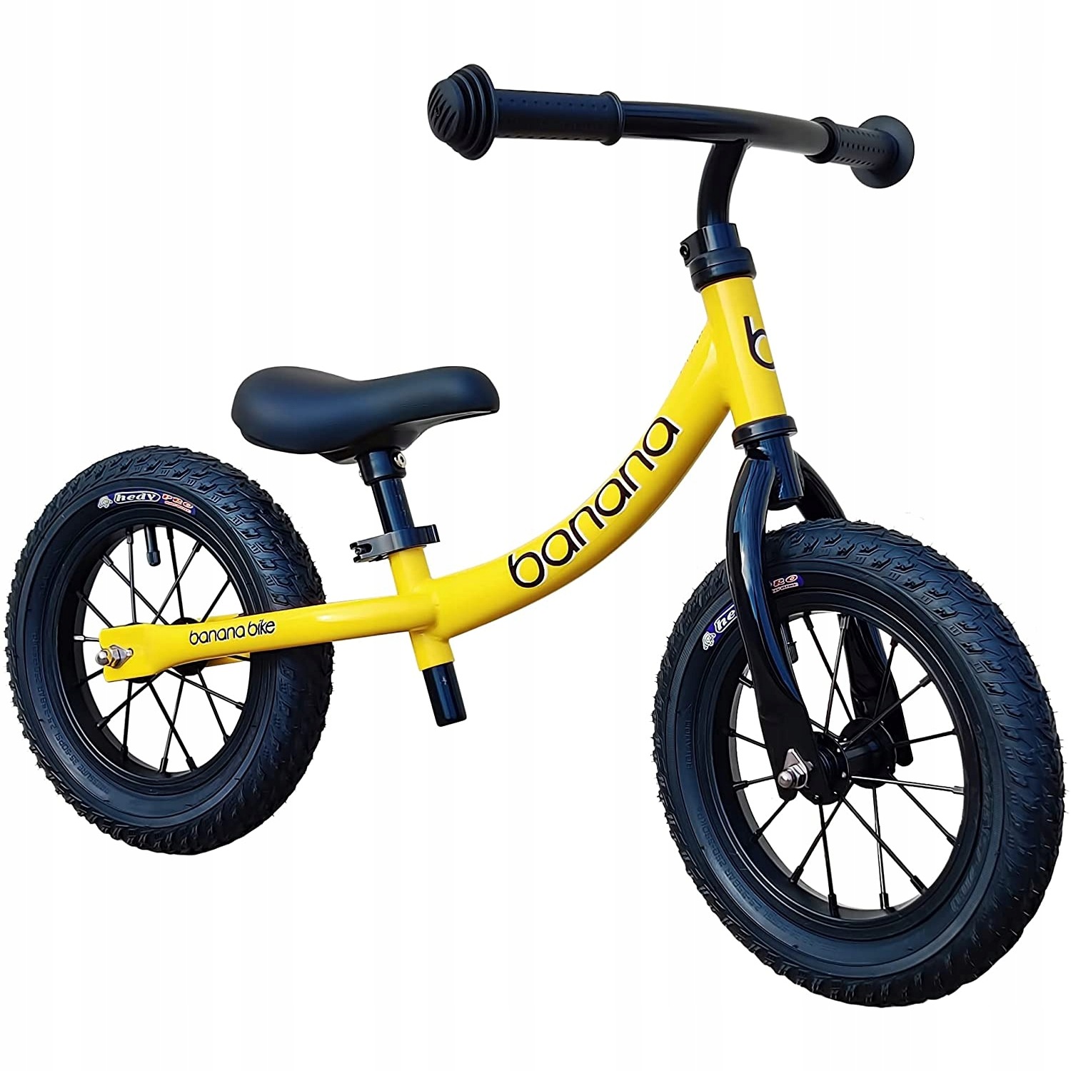 Rowerek Biegowy Lekki Dla Dzieci Regulowany Pompowane Koła Banana Bike Gt