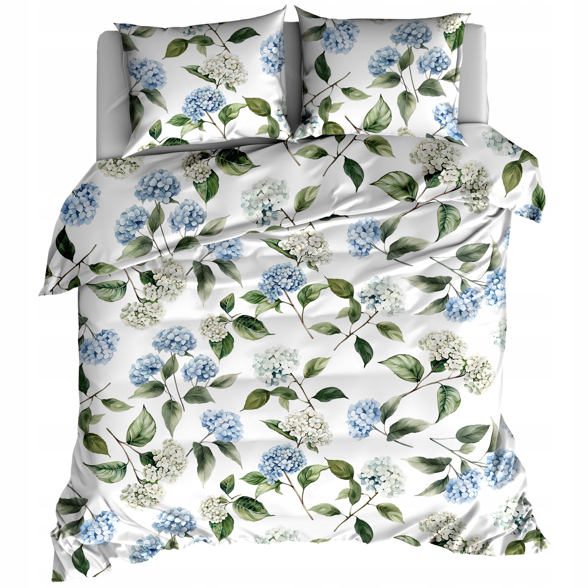 Pościel Flanelowa 160x200 2x70/80 Uszyta w Polsce Hortensje