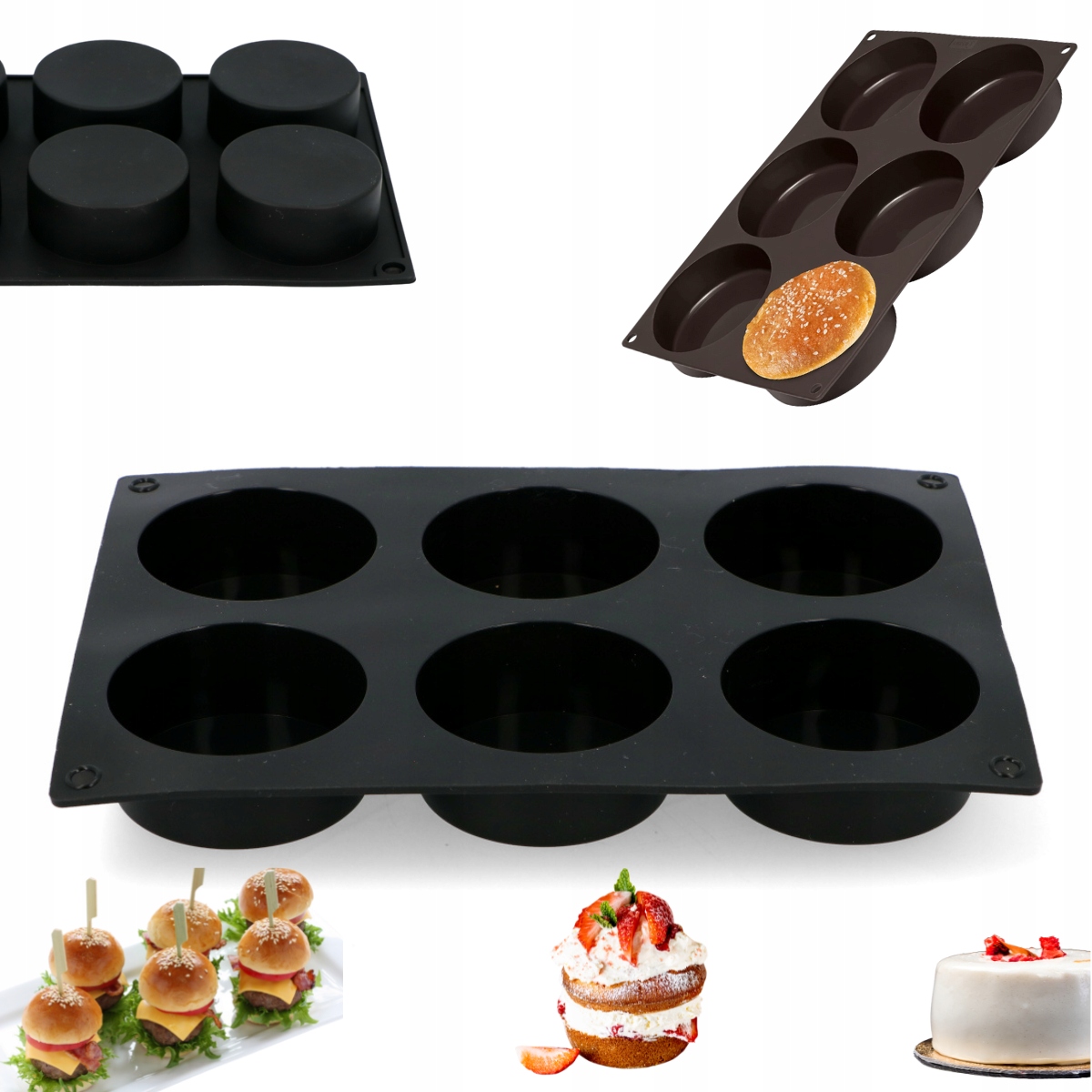 

Forma Silikonowa do Monoporcji ciastek Muffinek