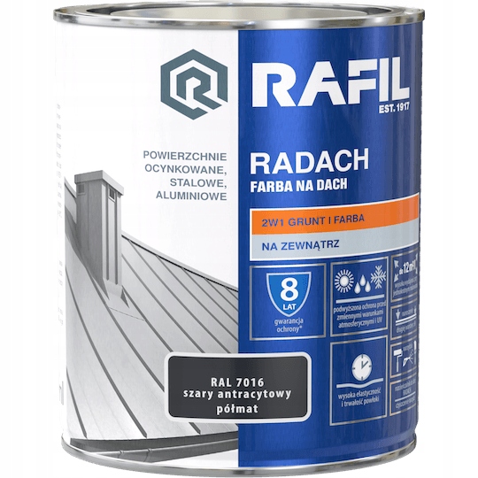 

Farba Rafil Radach Szary Antracytowy 0,75L