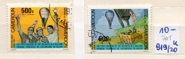 Kamerun 70 T , nr 919/ 20 , komplet