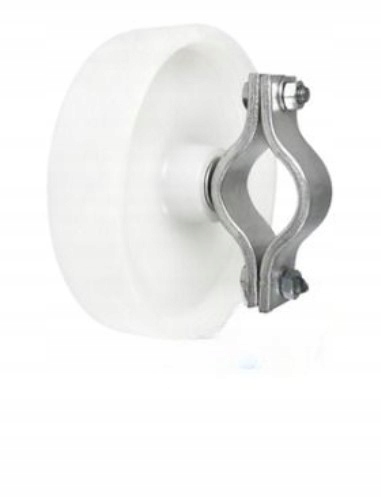 Poliamidowe Koło fi. 200 mm tworzywowe z mocowaniem o średnicy 42 mm