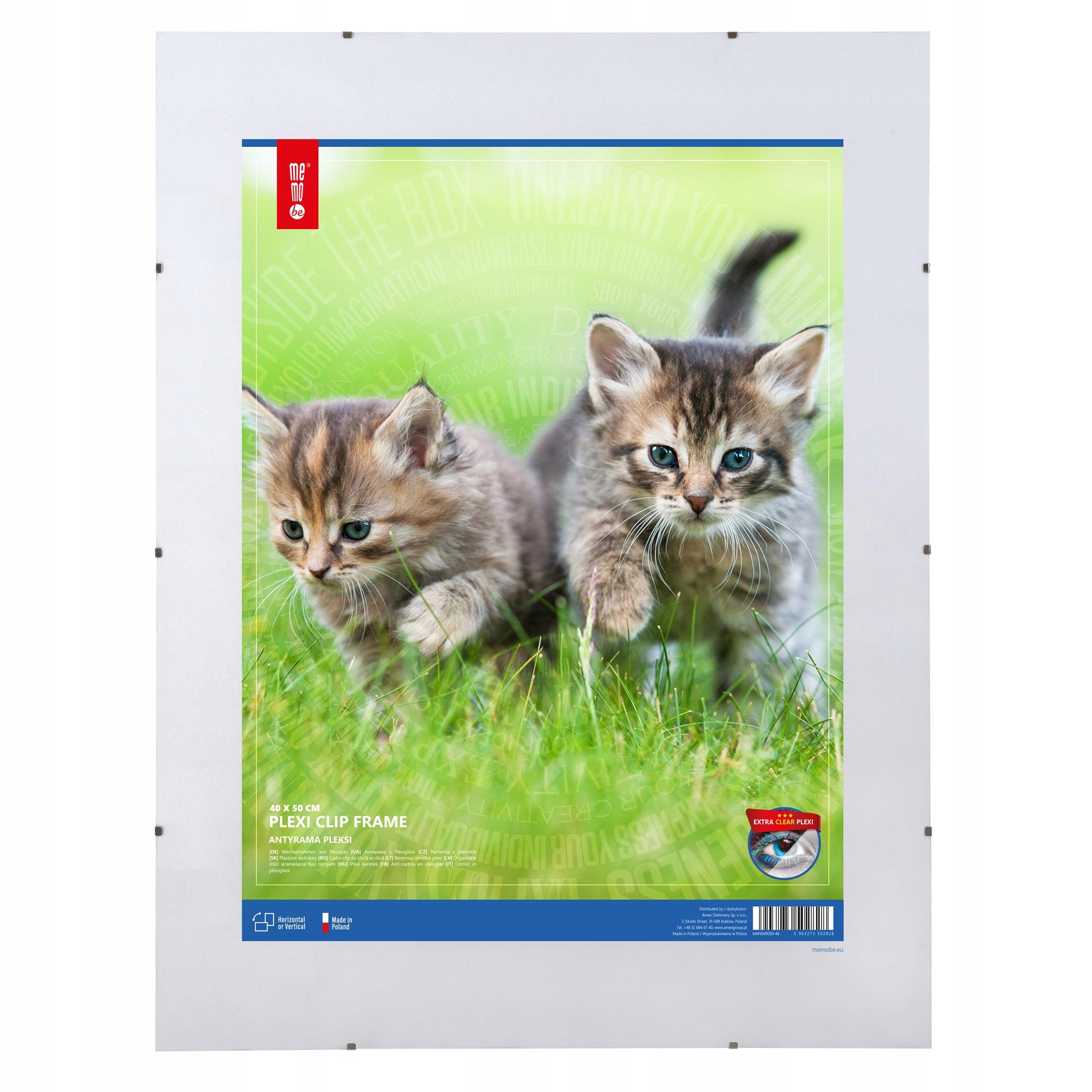 Antyrama 40x50 Plexi szkło akrylowe PMMA transparentne 3 mm mocna anty UV