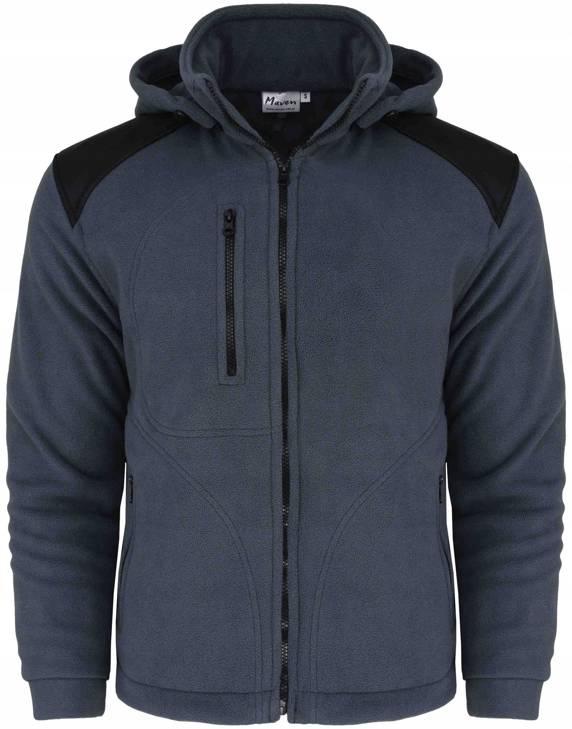 

Polski Gruby Polar Bluza Męski Szary Kaptur L