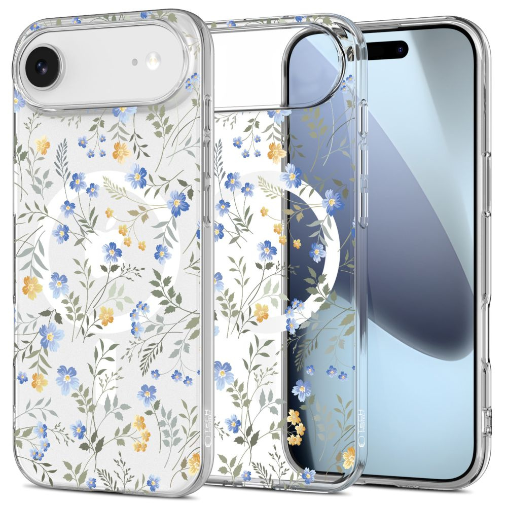 Etui do iPhone 17 Air Tech-Protect Flexair MagSafe w kwiaty
