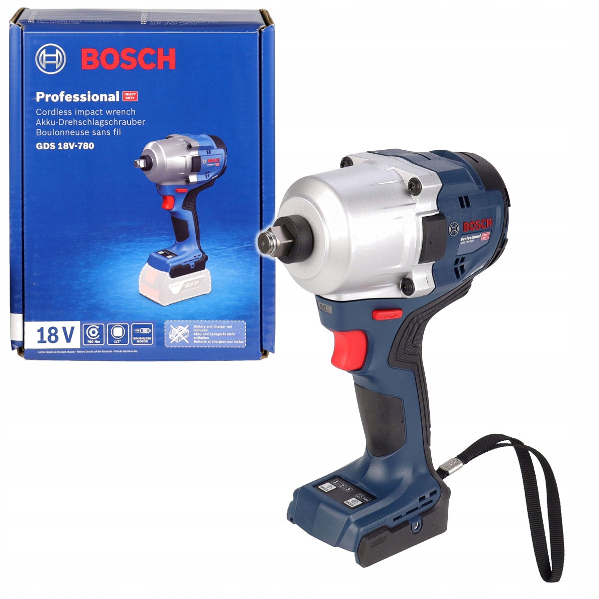 Klucz Udarowy Bezszczotkowy 1/2" 780Nm Gds 18V-780 Bosch Korpus Body