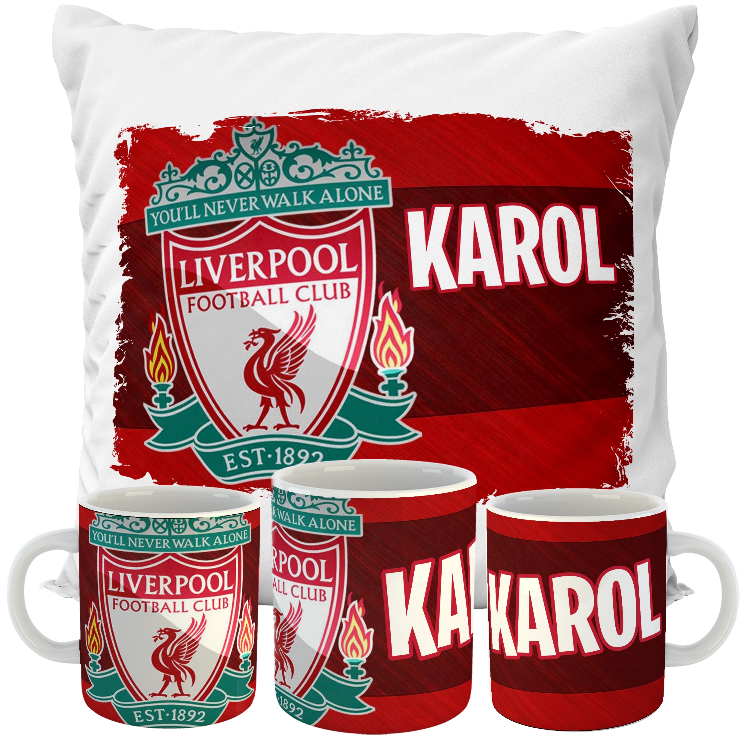 ZESTAW KUBEK + PODUSZKA LIVERPOOL F.C. DLA KIBICA