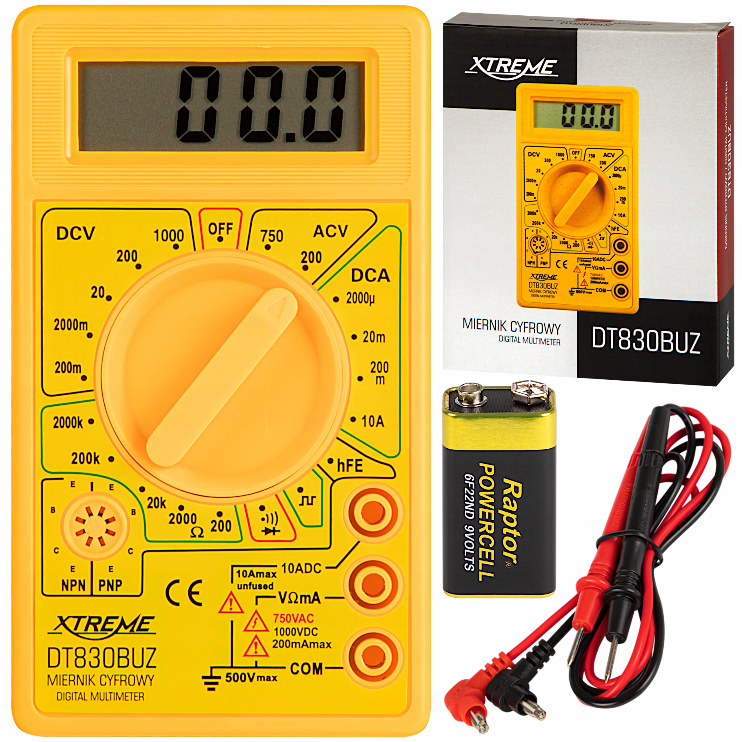 

Multimetr Miernik Cyfrowy LCD Uniwersalny Tester