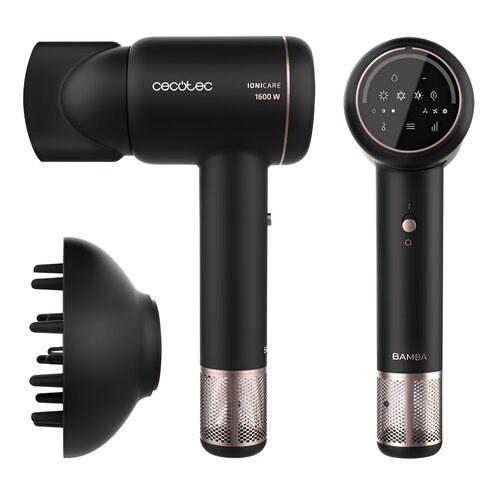 Suszarka do Włosów IoniCare RockStar Ion Touch 1600W Cecotec Czarny