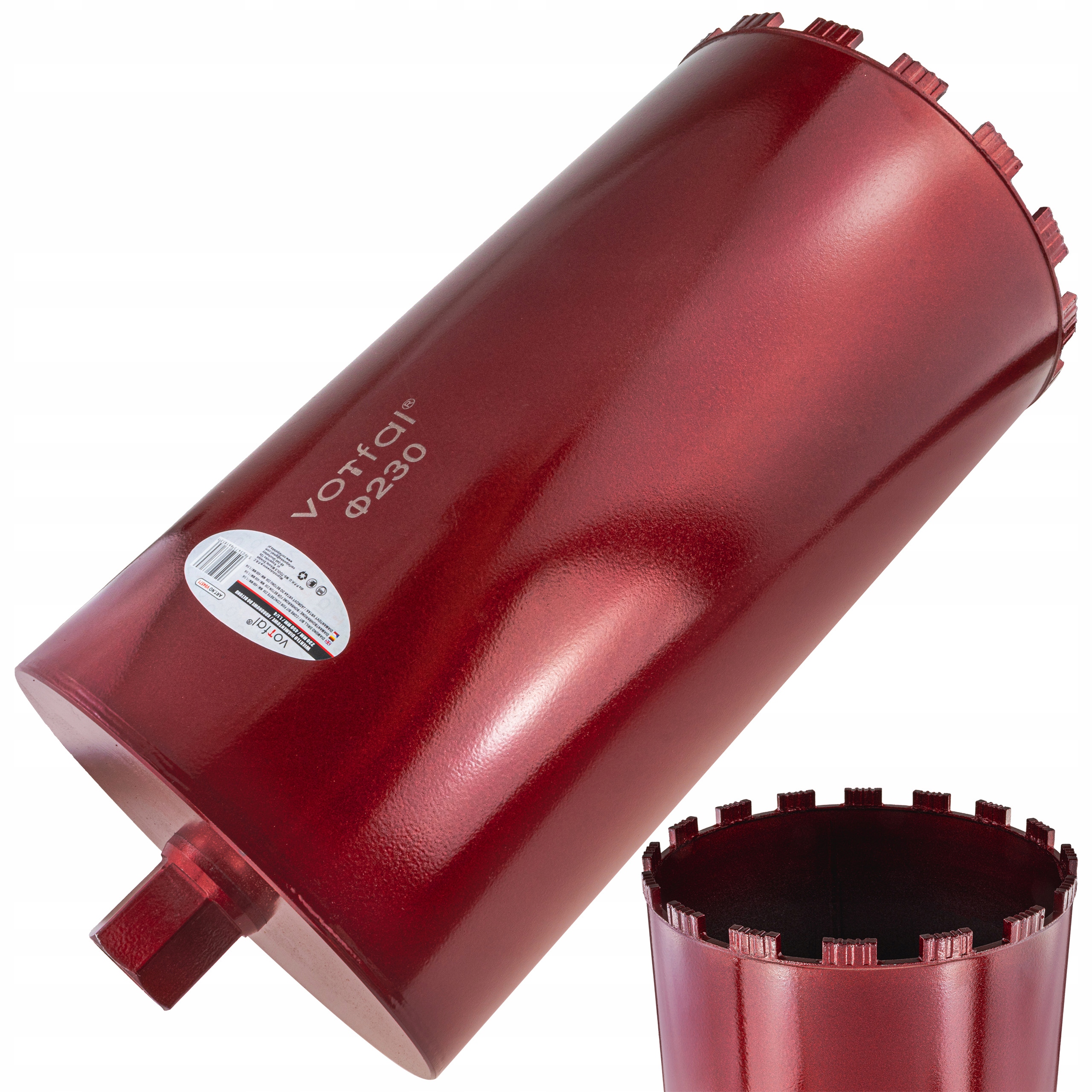 Wiertło Koronowe Diamentowe Do Betonu 230 x 450mm Wiertnica Otwornica 1.1/4