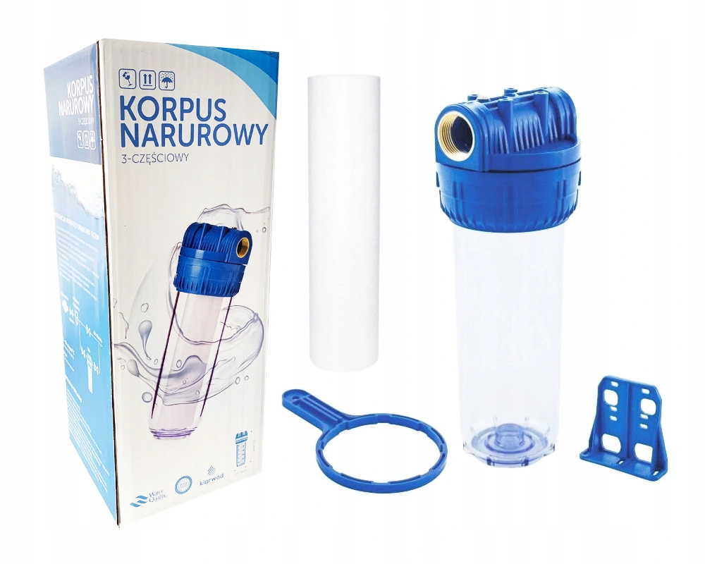 ZESTAW KORPUS NARUROWY OBUDOWA FILTR WODY 1 CAL