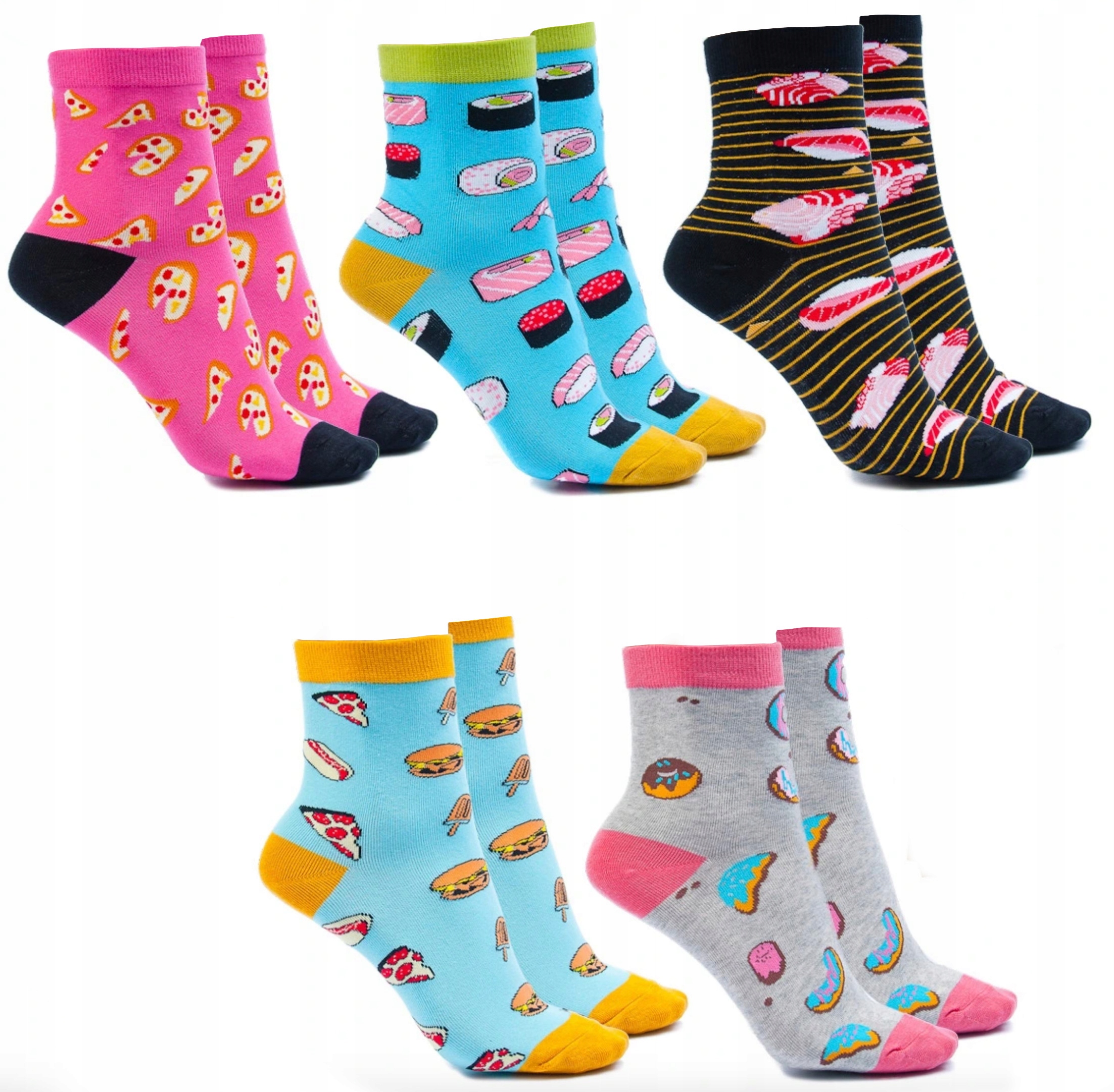 

5 Skarpety Damskie Bawełniane Skarpetki 7621 39-41