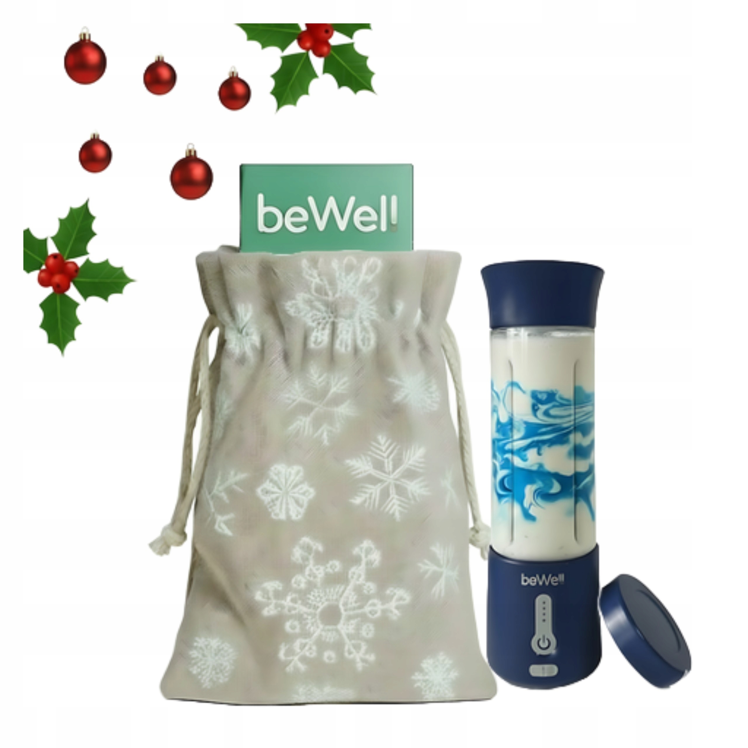 Kalichový mixér Přenosný bezdrátový beWell na Usb dárková taška