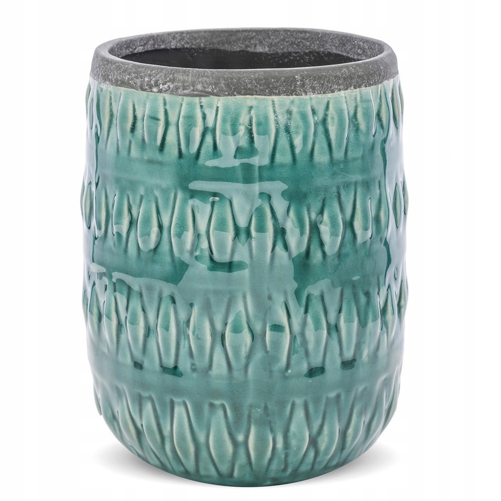 

Doniczka Turkusowa 18x13cm Zielona Osłonka 15 20
