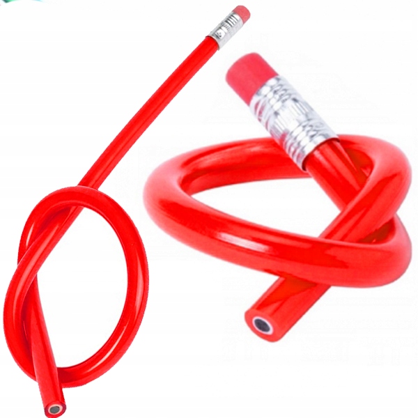 ELASTYCZNY OŁÓWEK Z GUMKĄ ANTYSTRESOWY GIĘTKI