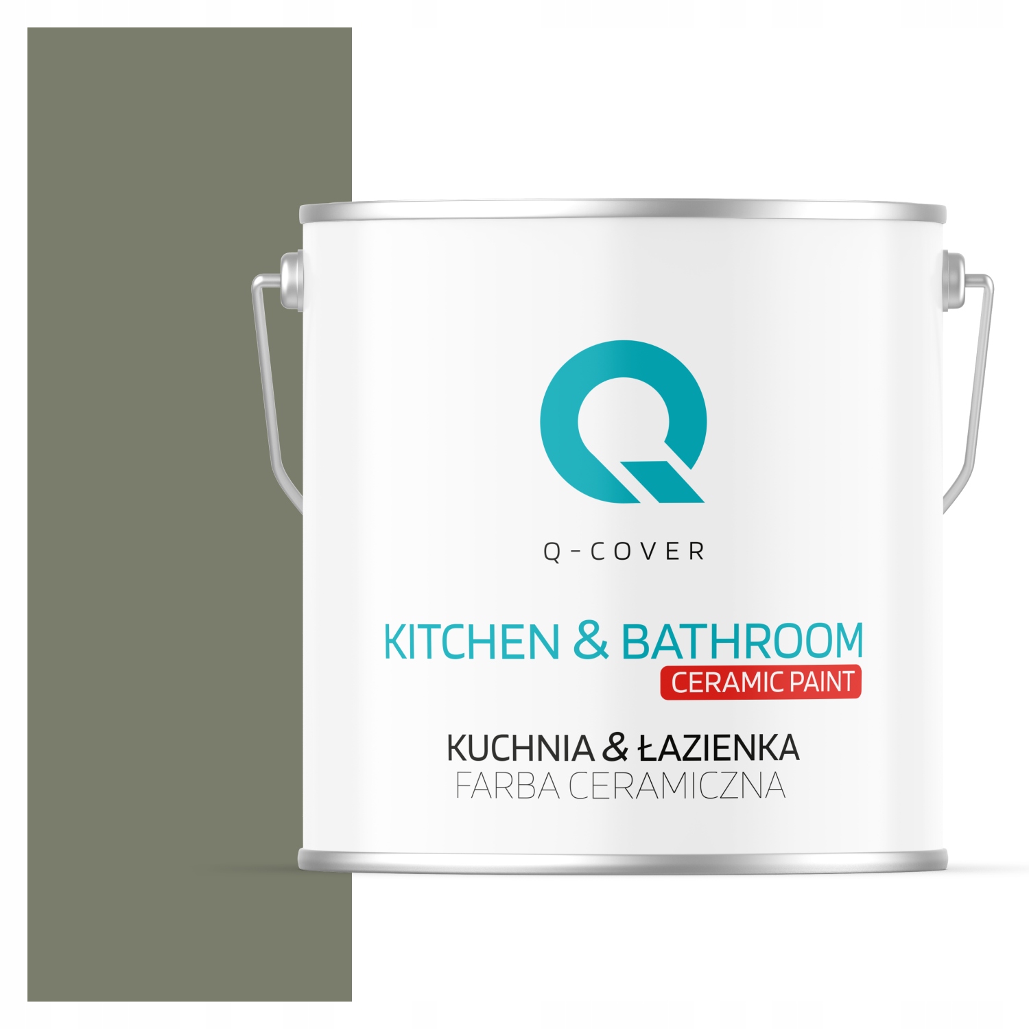 Farba Do Kúpeľne Odolná Voči Vlhkosti Farba Khaki Tmavá H1720 Hlboká Matná 5 L