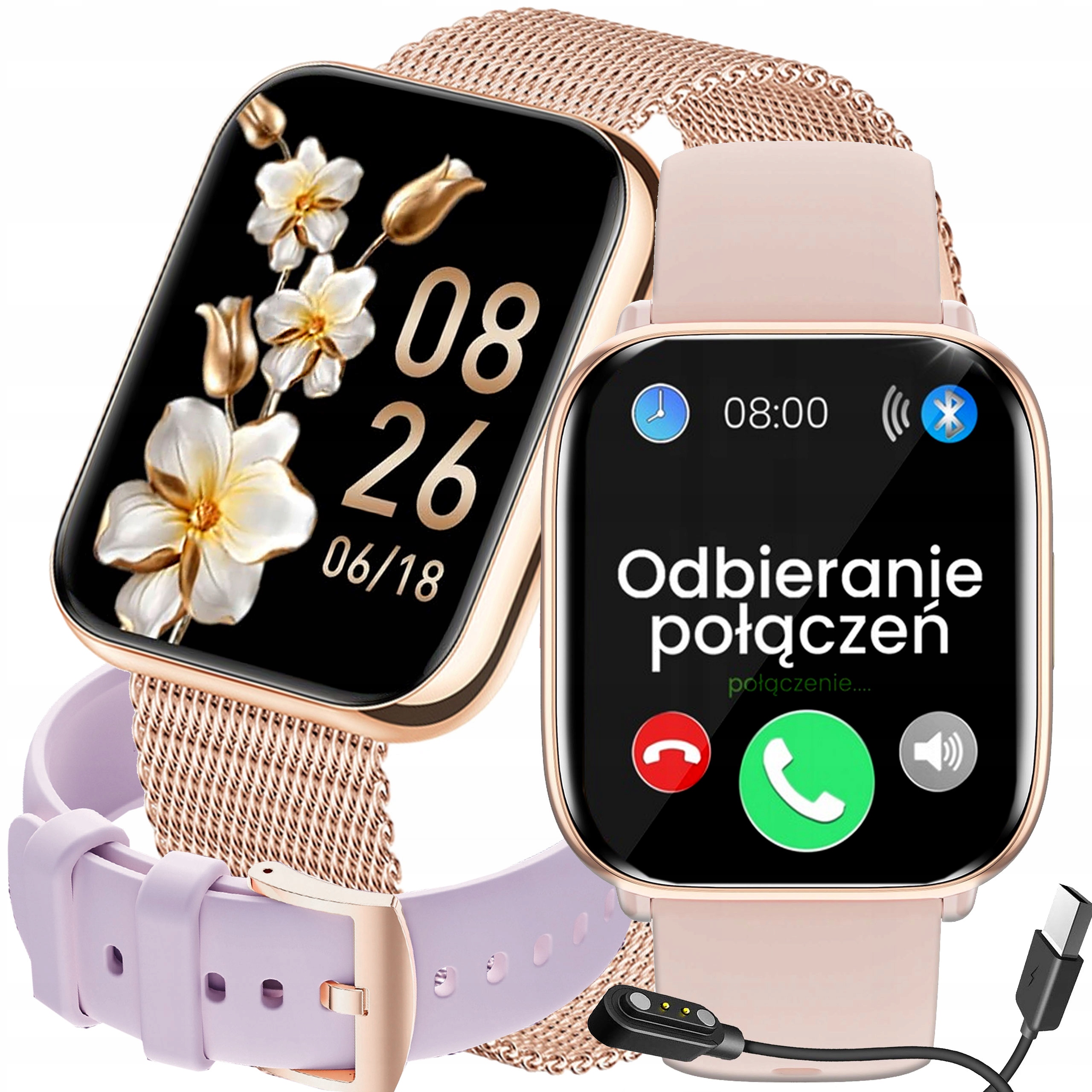 Dámské hodinky Chytré Hodinky Rubicon Ambica Sms Hovory Menu Pl Always Display