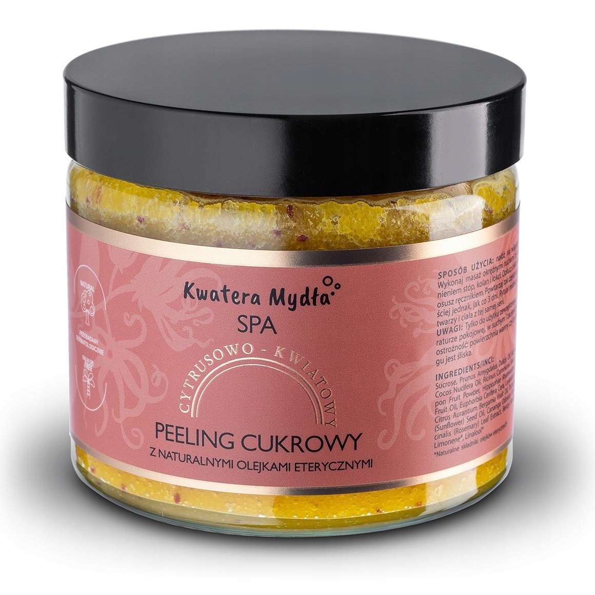 

Peeling Cukrowy Cytrusowo-kwiatowy Z Żurawiną 300g