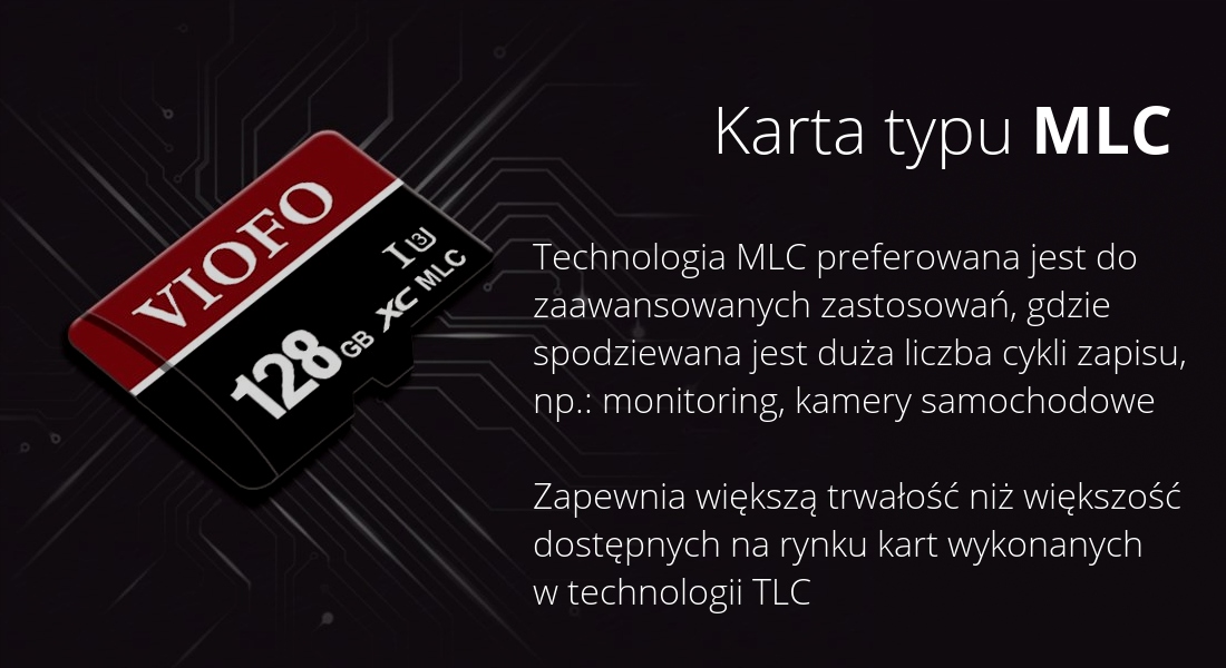 Karta pamięci 128GB microSD VIOFO do wideorejestratorów kamer samochodowych Kod producenta Viofo
