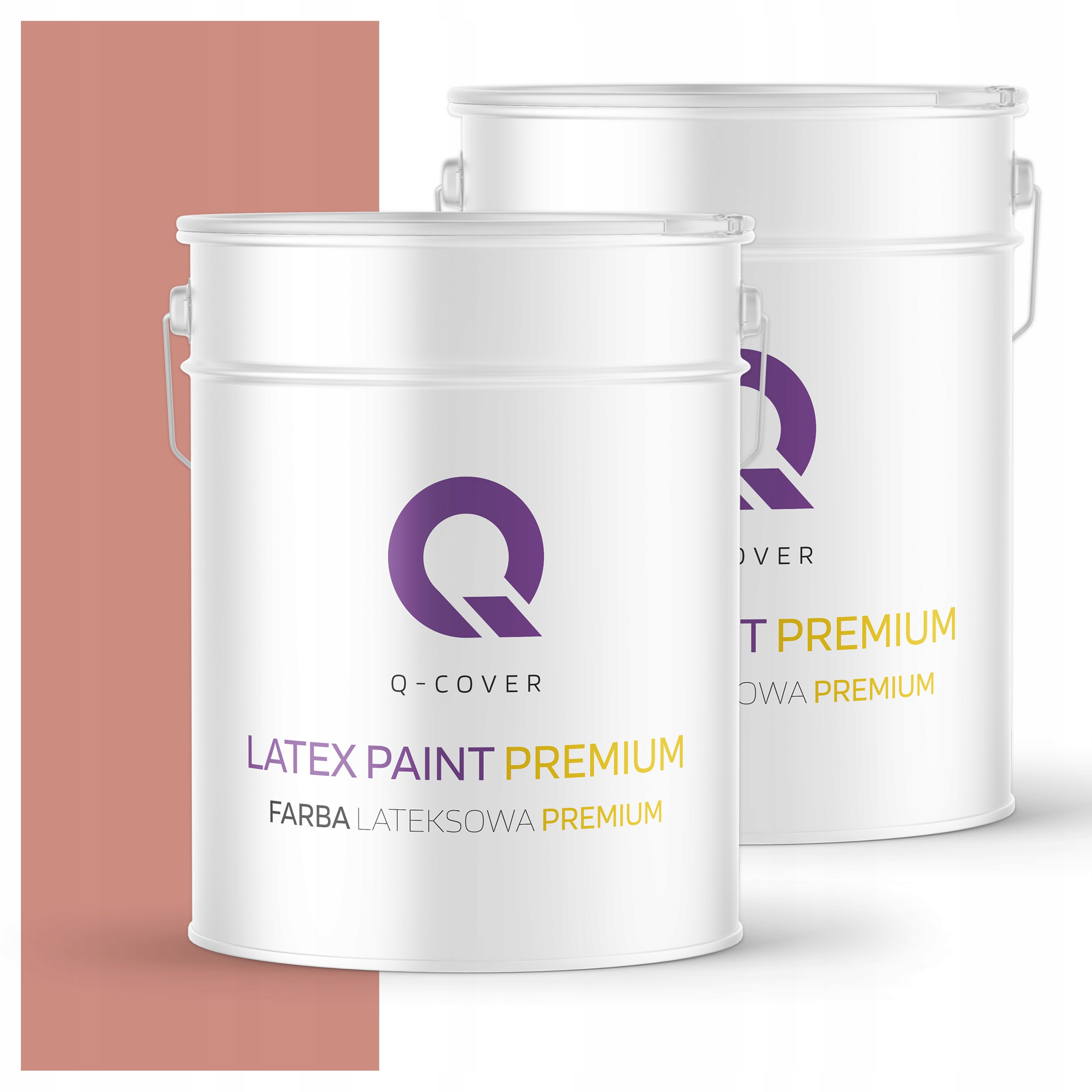 Plamovzdorná farba Umývateľná na steny stropov 10L Hlboká matná lososová