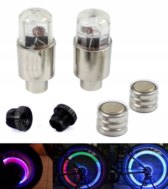 ŚWIECĄCE WENTYLE- NAKRETKI -ZAWORKI- -WENTYLKI 2 SZT MULTIKLOR Kod producenta 14069_ROZZ_gabA_mag_OKZ