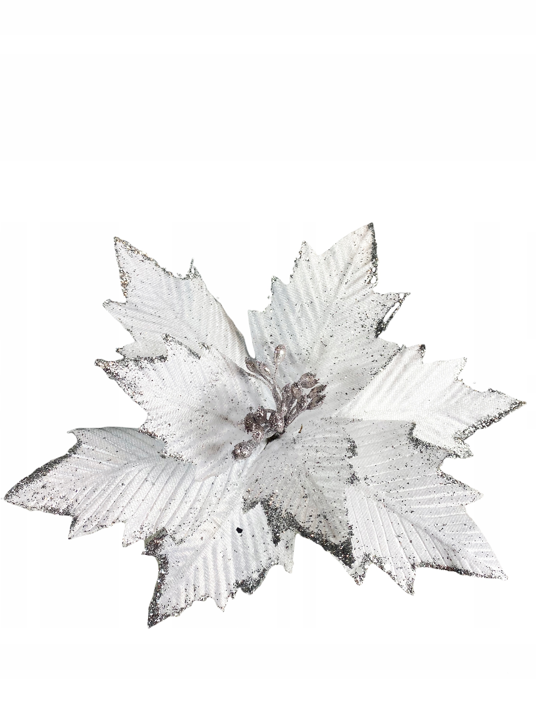 

Kwiaty Na Choinkę Stroik Gwiazda Betlejemska Biała