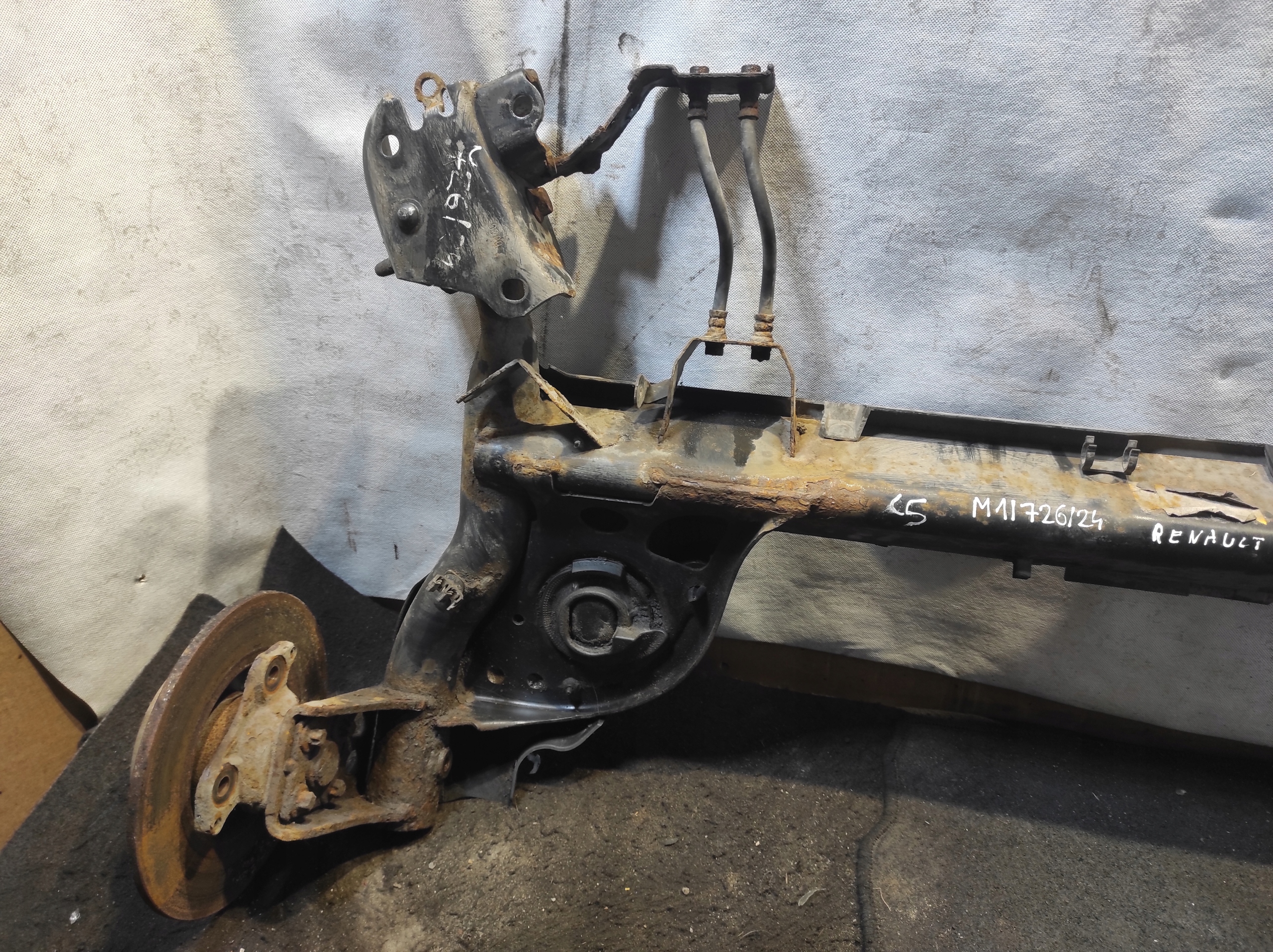 suspension beam rear part axis rear discs RENAULT MODUS 1.6