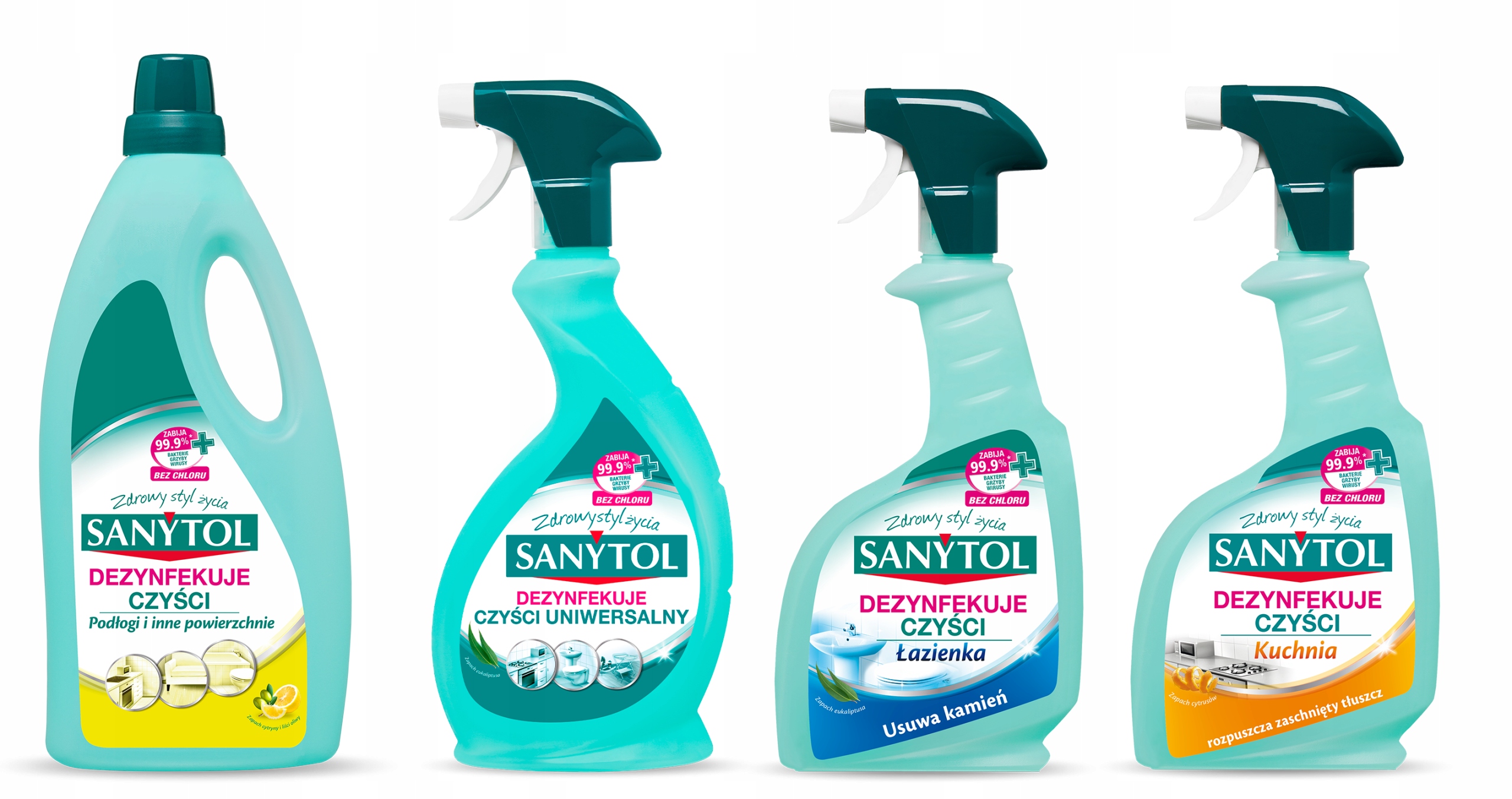 

Sanytol Zestaw Płyn Cytr 1L+3x Spray Euka/kuch/łaz