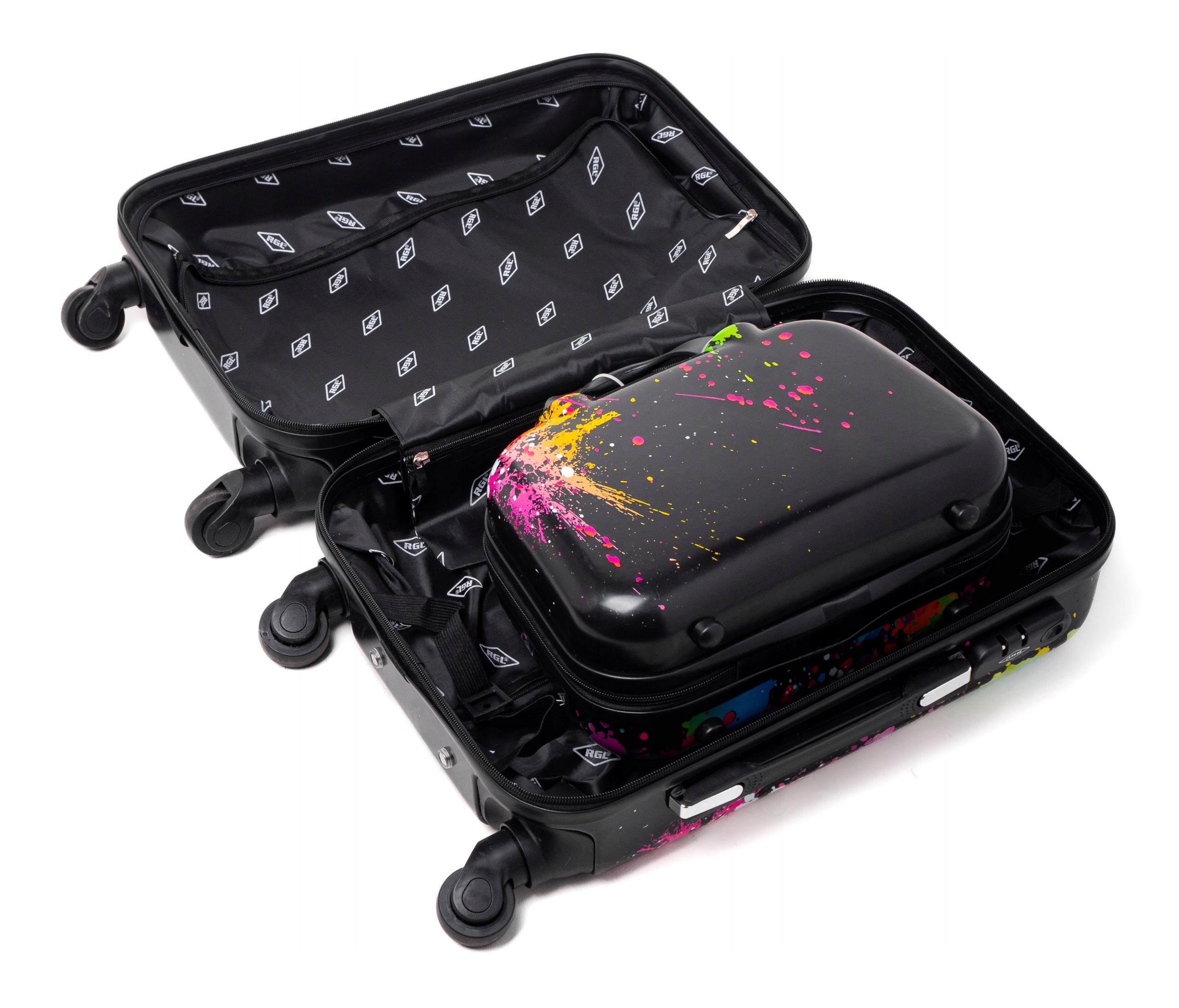 ŚREDNIA WALIZKA XL KÓŁKA TORBA PODRÓŻNA ABS RGL Rodzaj twarda