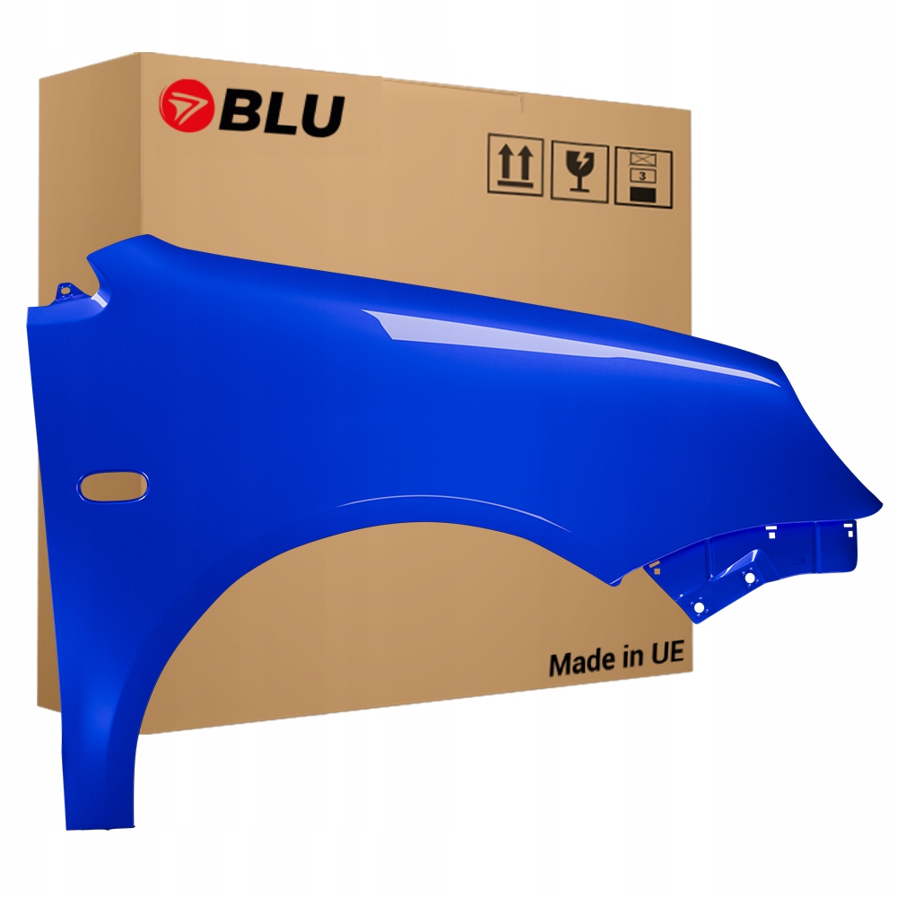 Blu Blatník Vw Polo 9N IV 4 LA5W pravý modrý 01-05 přední pozink