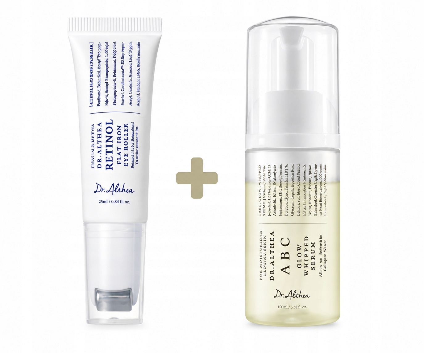 Dr.Althea Oční váleček s retinolem Flat Iron 25 ml Abc Glow Whipped Serum 100 ml