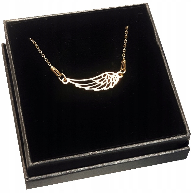 

Złoty naszyjnik skrzydła skrzydło ażursrebro 925