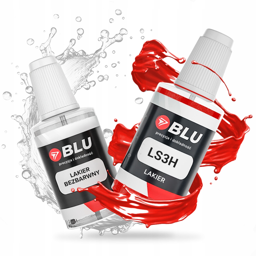 Lakier zaprawka samochodowa LS3H Klar czerwony do Seat 20ml Blu