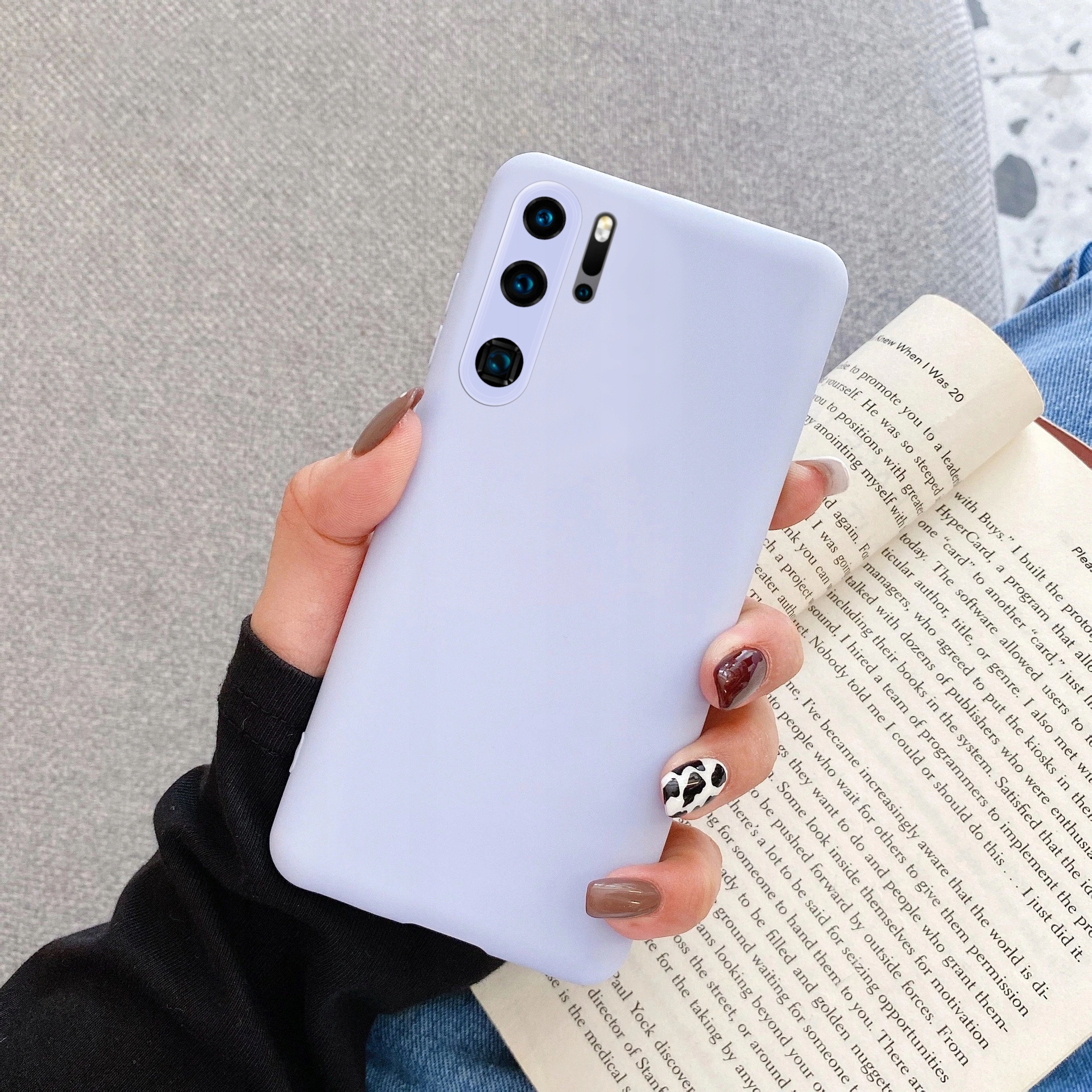 ETUI DO HUAWEI P30 PRO SILIKON KOLOR SOFT + FOLIA Materiał inny