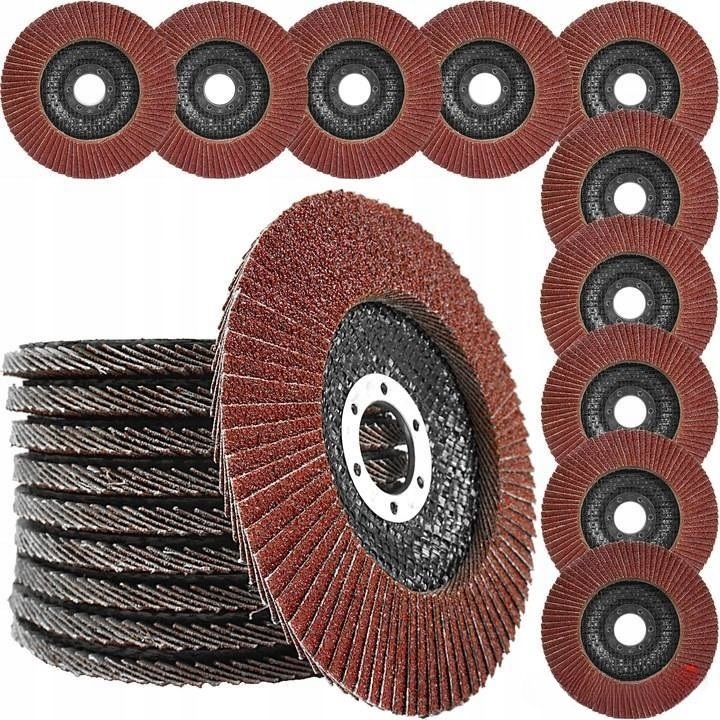 TARCZA DO SZLIFOWANIA DREWNA METALU 125 mm 10x LISTKOWA LAMELKOWA LAMELKA