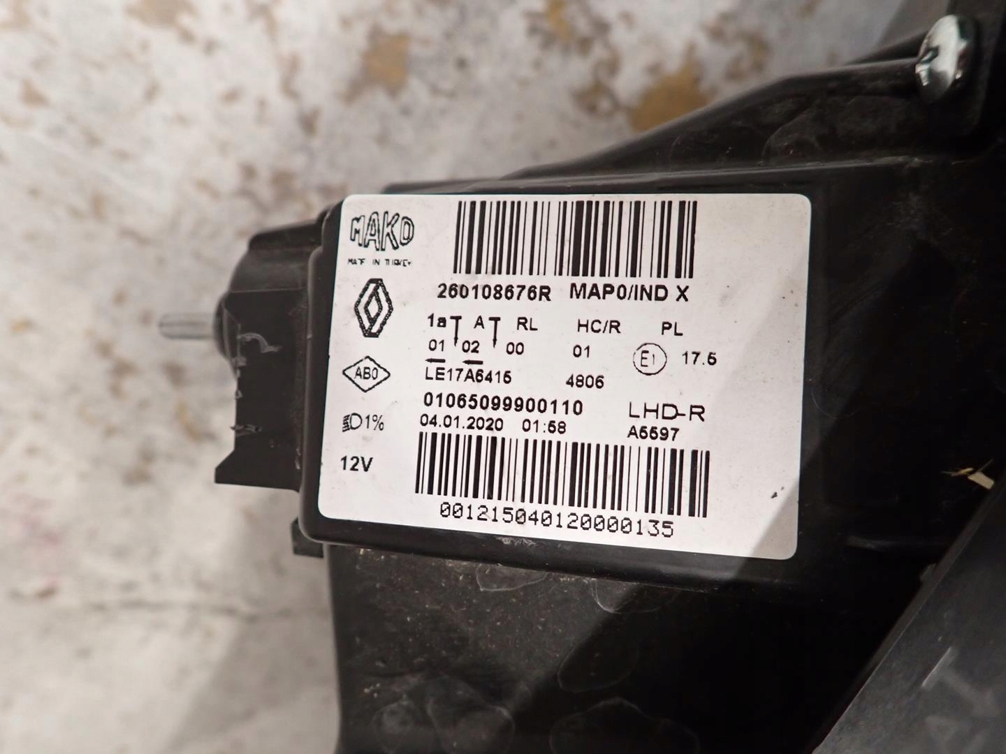 light front front right RENAULT CLIO V 2019- FULL LED 260108676