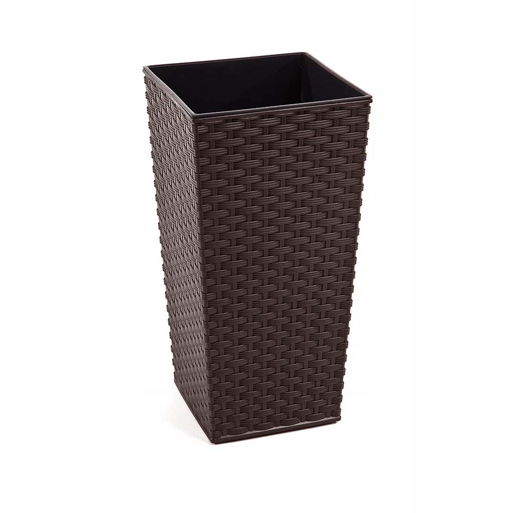 

Doniczka brąz 30x30 finezja rattan donica +wkład